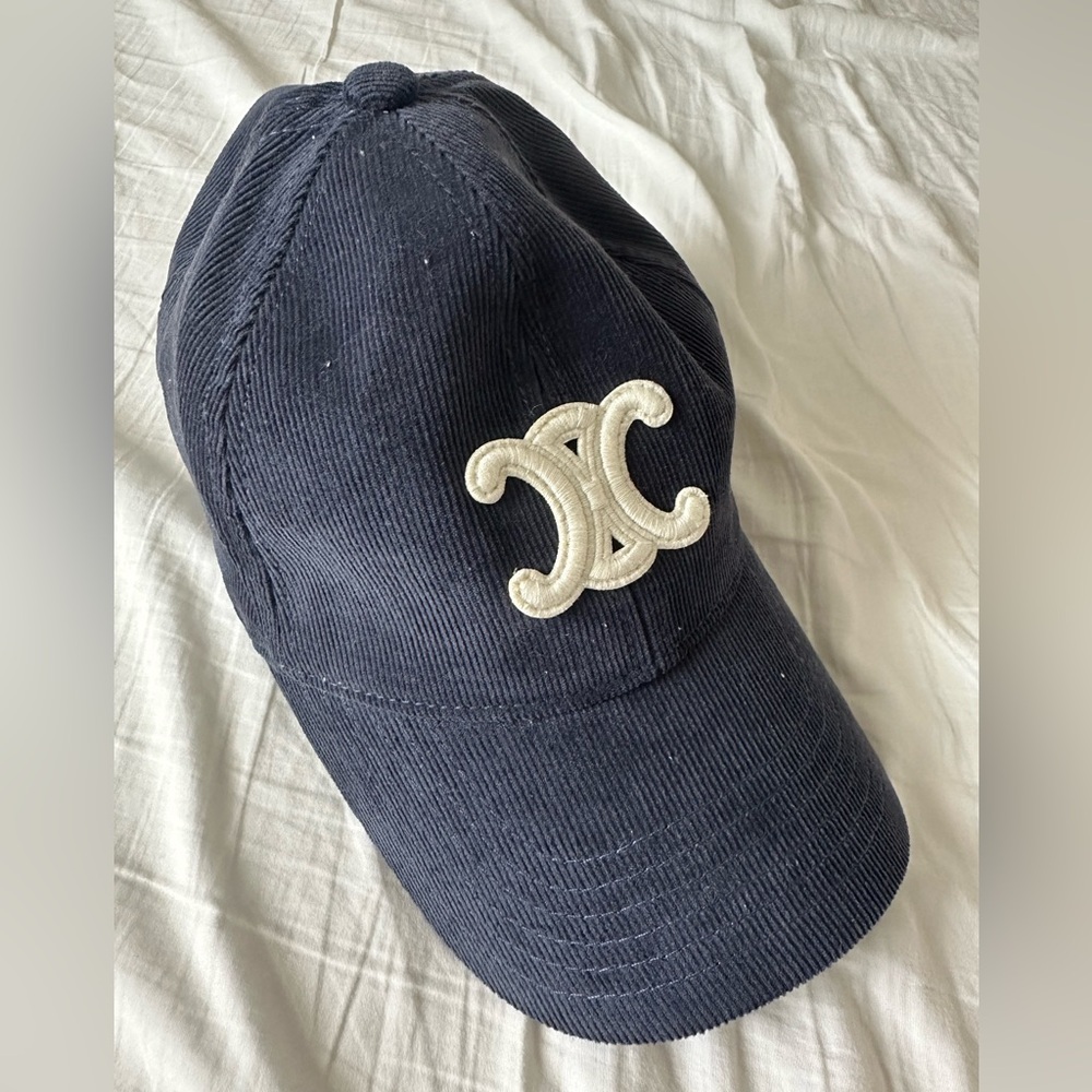Celine TRIOMPHE BASEBALL CAP IN CORDUROY